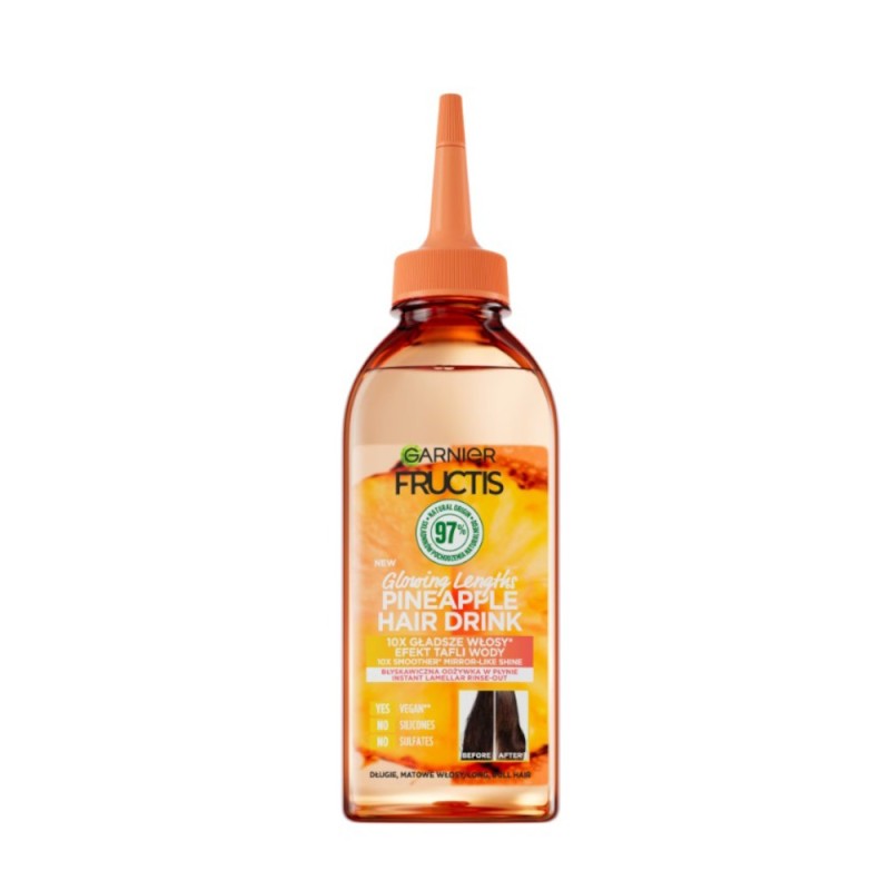 Balsam Lichid de Par Garnier Fructis Hair Food Ananas, pentru Par Lung si Lipsit de Stralucire, 200 ml