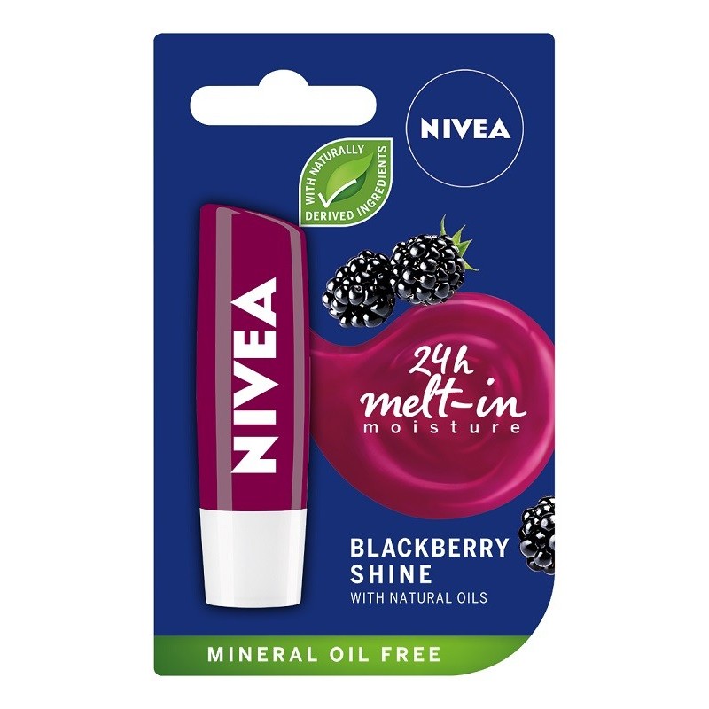 Balsam pentru Buze Nivea Lip Care Blackberry Shine