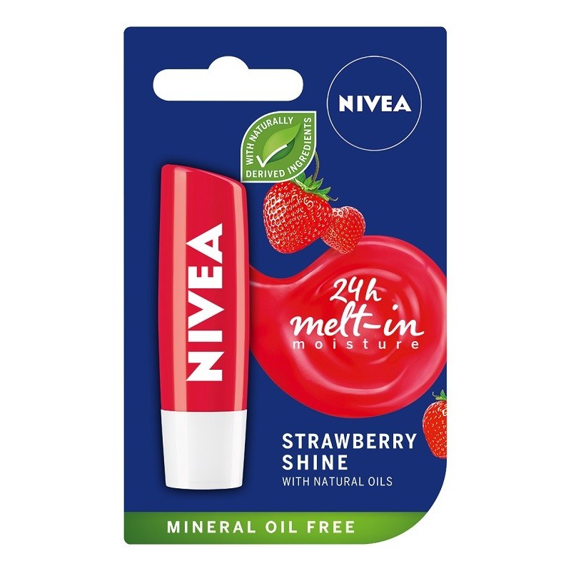 Balsam pentru Buze Nivea Lip Care Rose Strawberry