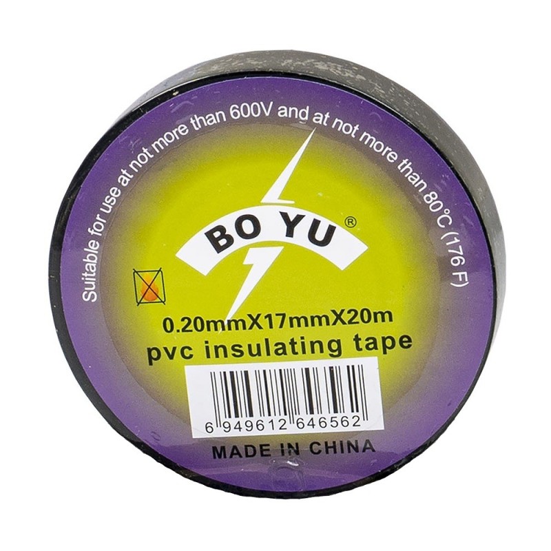 Banda de Izolat Fire, 0.2 × 17 mm x 20 m, Negru, Z-Tools