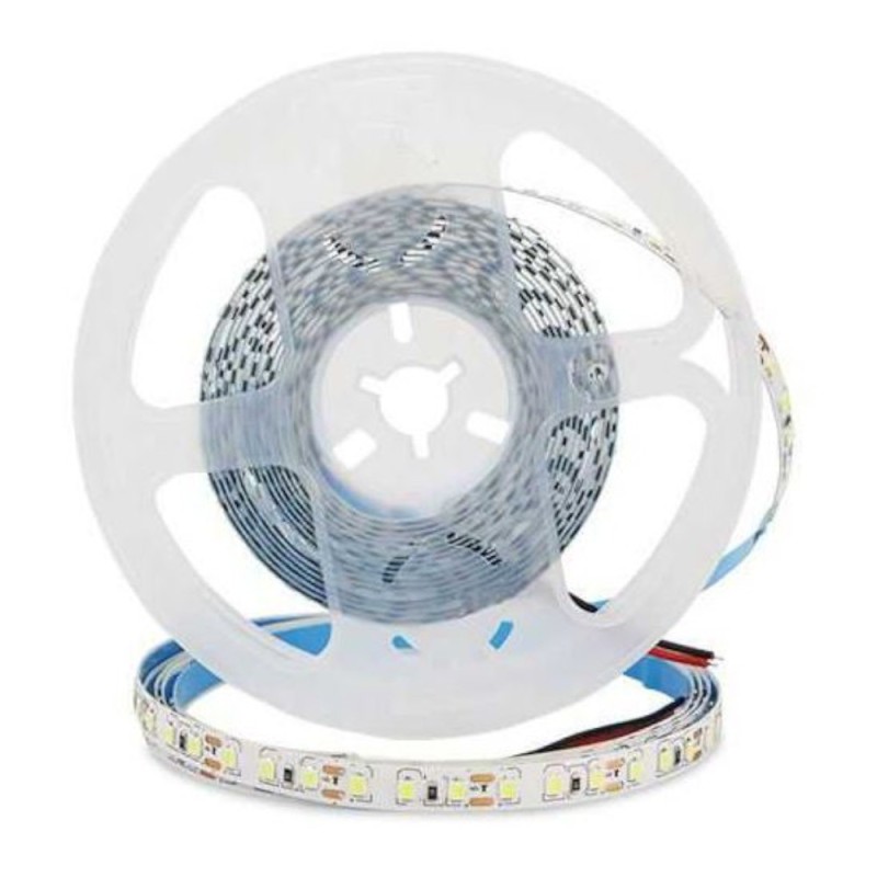 Banda LED SMD2835 cu Lumina Rece 6000 K Well, 12 V 120 LED/ m, IP54, 5 m