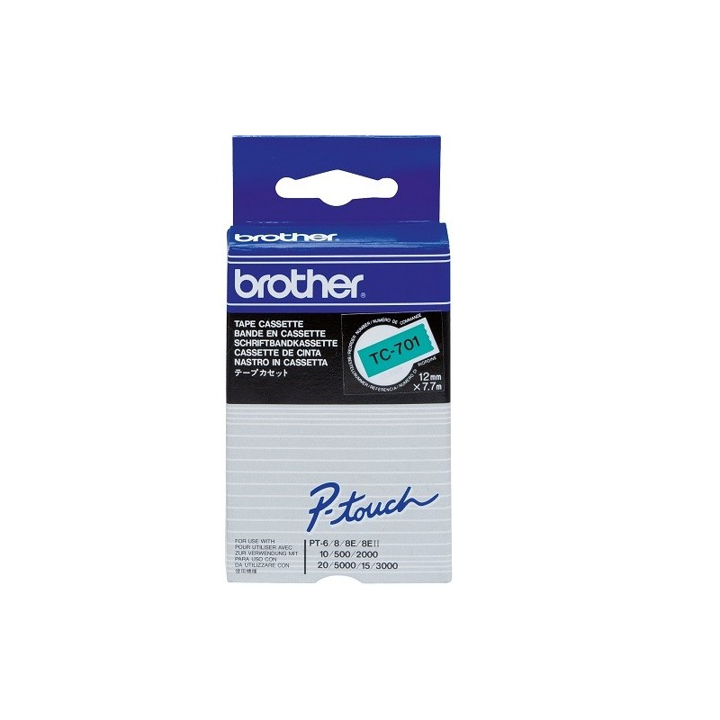 Banda Originala Brother Etichete TC701, 12mm x 7.7m