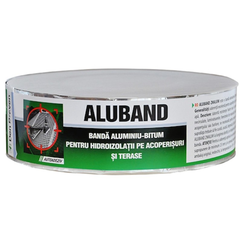 Banda pentru Etansare Aluband, 1.2 mm, 20 cm x 10 m Rola, Bostik