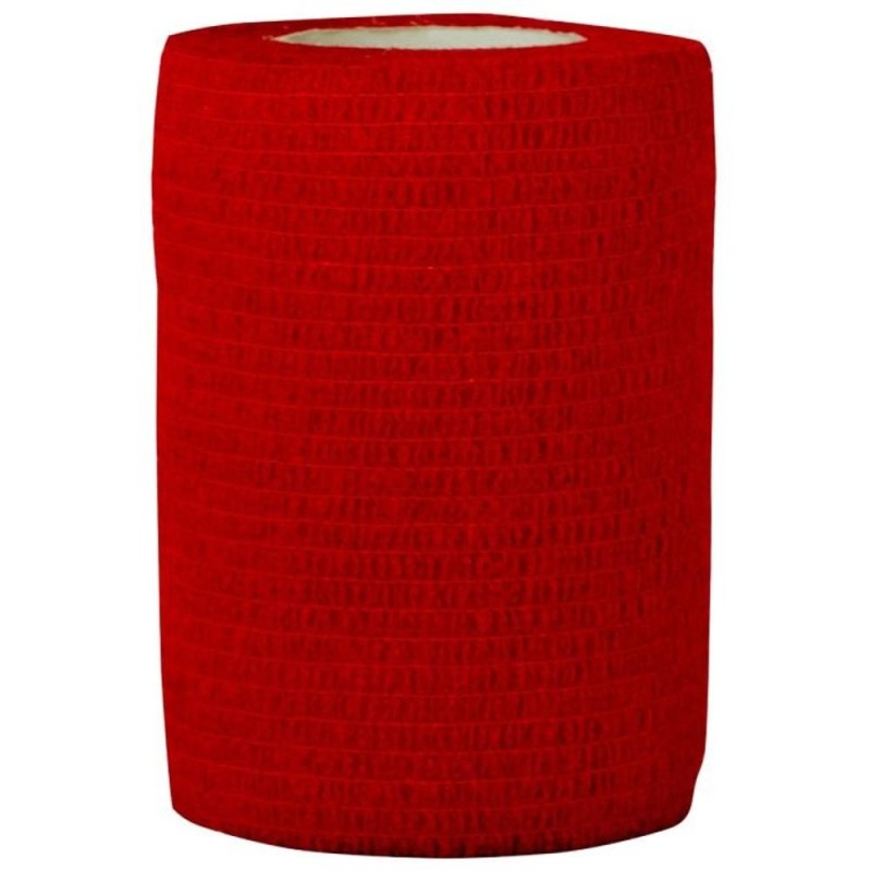 Bandaj Coeziv Autoadeziv, 7.5 cm x 4.5 m, Rosu, Prima, 1 Rola