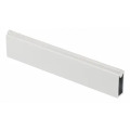 Bara Haine Rectangulara si Suporti Fixare Laterala, 3000 mm, Finisaj Alb, Ideal Feroluc