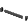 Bara Haine Rectangulara si Suporti Fixare Laterala, 3000 mm, Finisaj Antracit, Ideal Feroluc