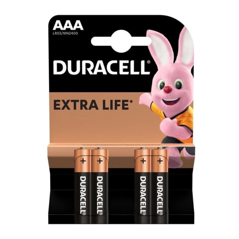 Baterie Alcalina Duracell Basic R3 (AAA), 4 Bucati, Blister
