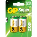 Baterie Alcalina Super GP, R14 / C, 2 Buc / Blister