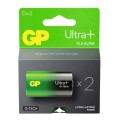 Baterie Alcalina UltraPlus GP R20 (D), 2 Bucati