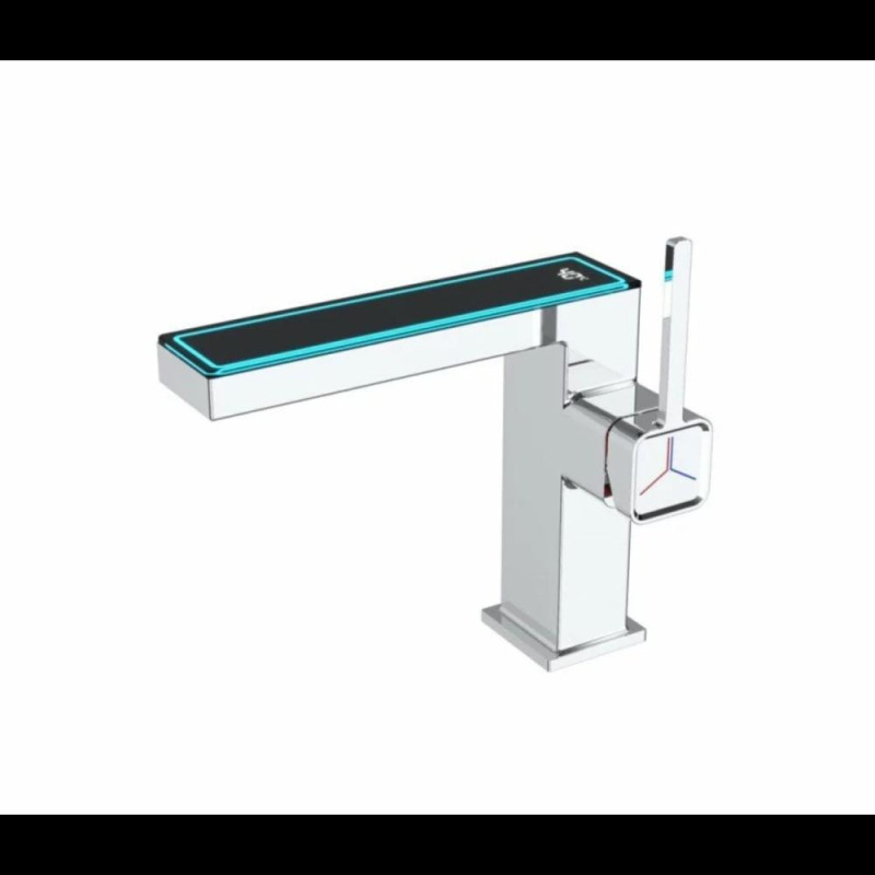 Baterie Sanitara Moderna, Display LED pentru Temperatura, Montare pe un Singur Orificiu, Smart Heater