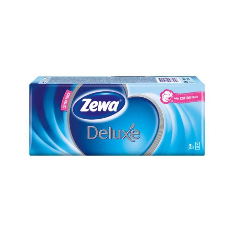 Batiste Nazale Zewa Deluxe Classic, 3 Straturi 10 Bucati
