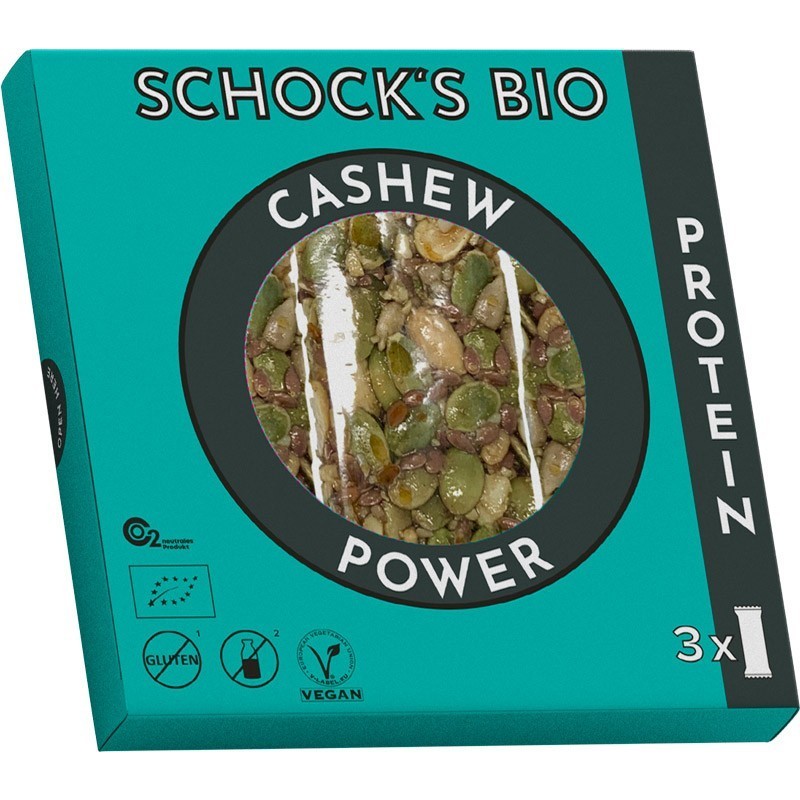 Batoane Bio Crocante cu Caju Power, 3x25g Schock's