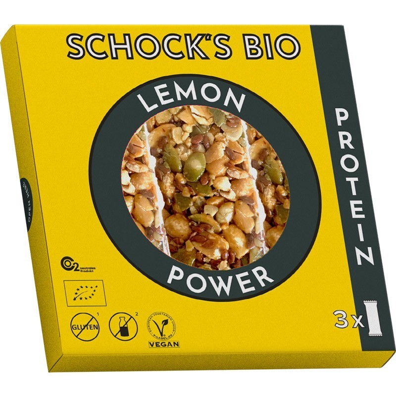Batoane Bio Crocante cu Lamaie Power, 3x25g Schock's