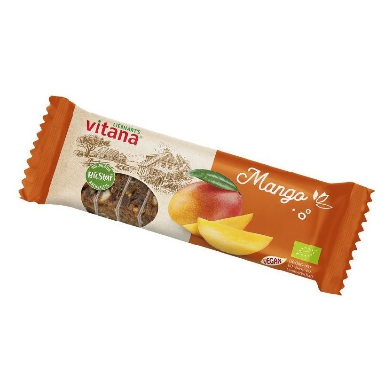 Baton Bio Portionat din Fructe, cu Mango, 60 g, Vitana Liebhart'S