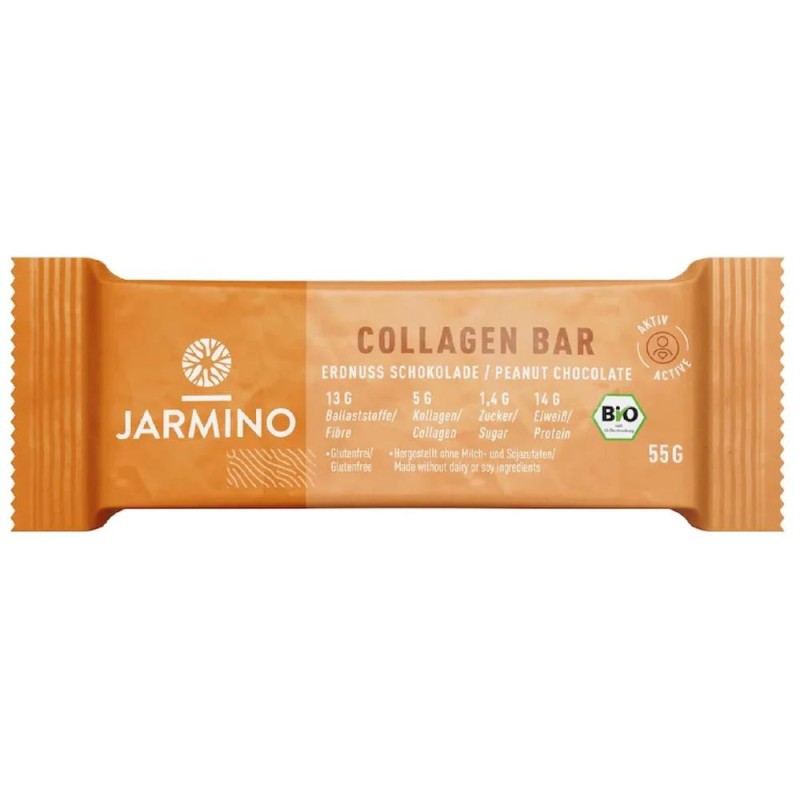Baton cu Colagen si Arahide, Jarmino, Bio, 55 g