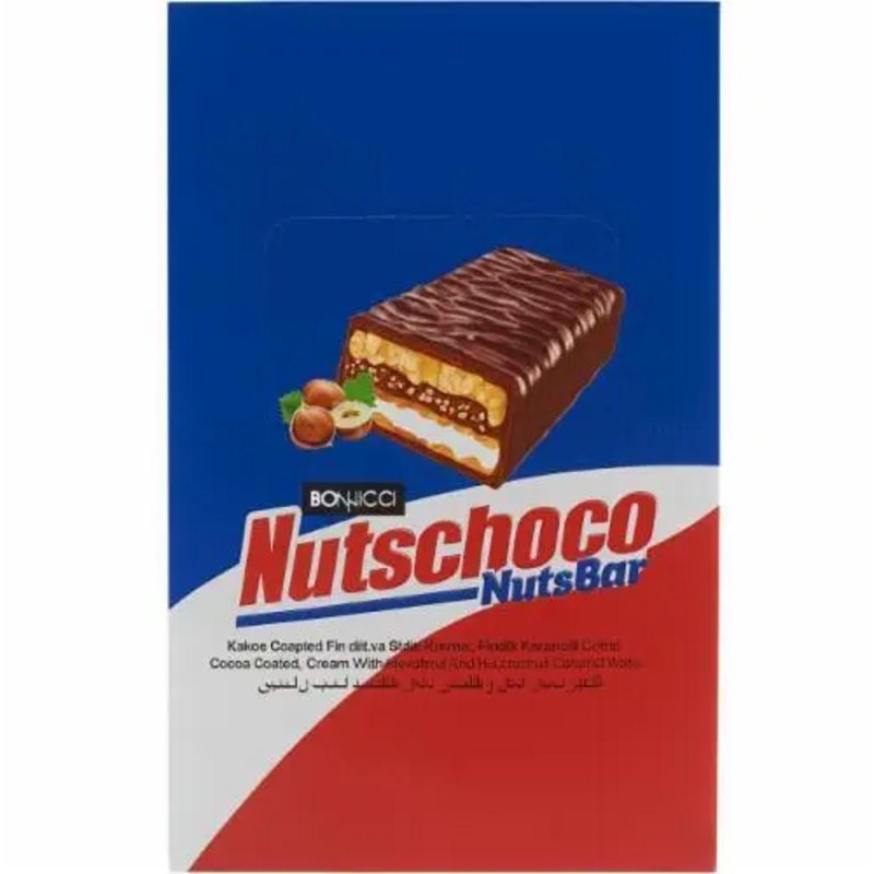 Baton cu Interior Napolitana Bonucci Nutschoco, 30 g
