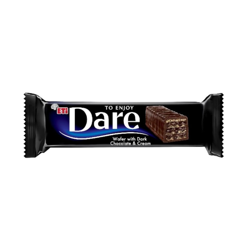 Baton de Ciocolata Neagra, Dare, cu Crema de Cacao si Napolitane, 50 g