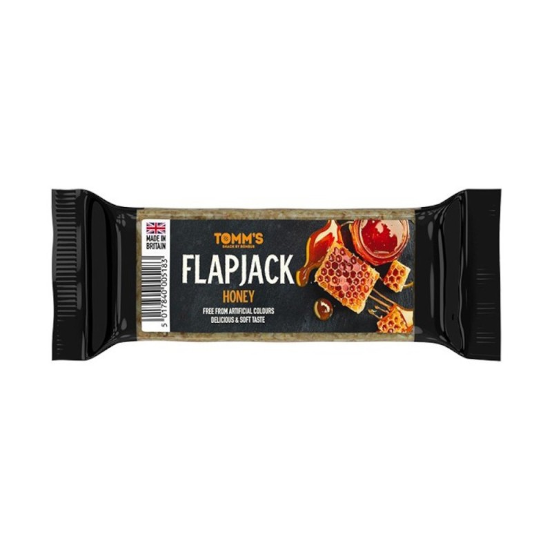 Baton Energizant Flapjack Tomm's, cu Miere, Bombus, 100 g