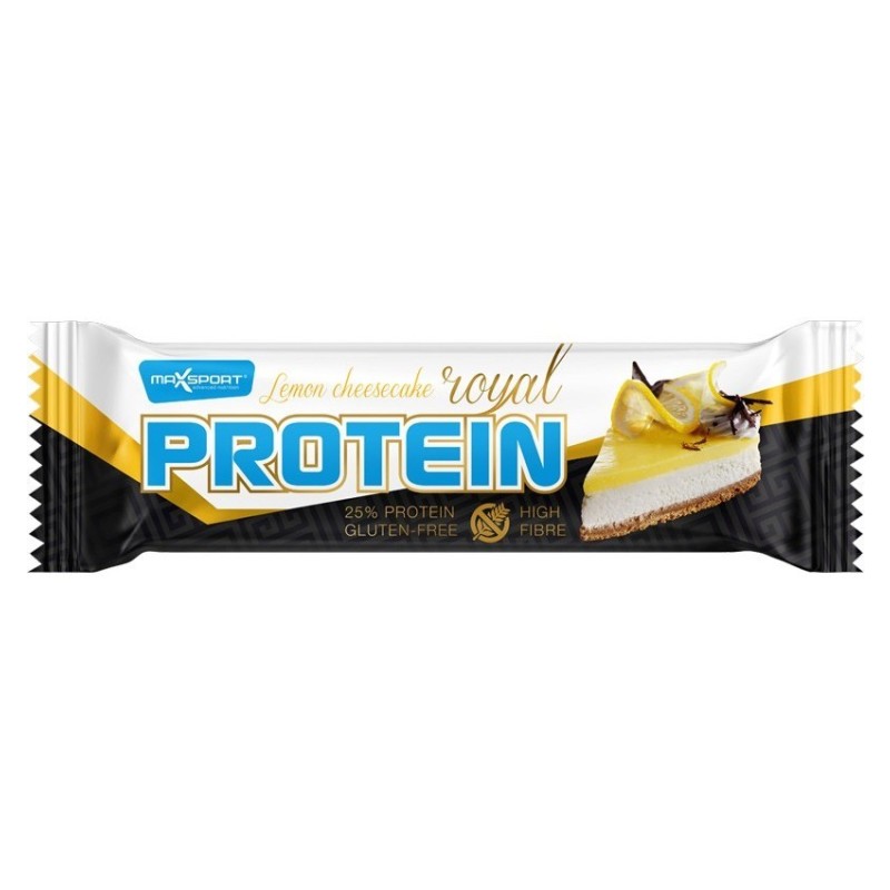 Baton Proteic in Invelis Alb cu Aroma de Lamaie, 60 g, Max Sport