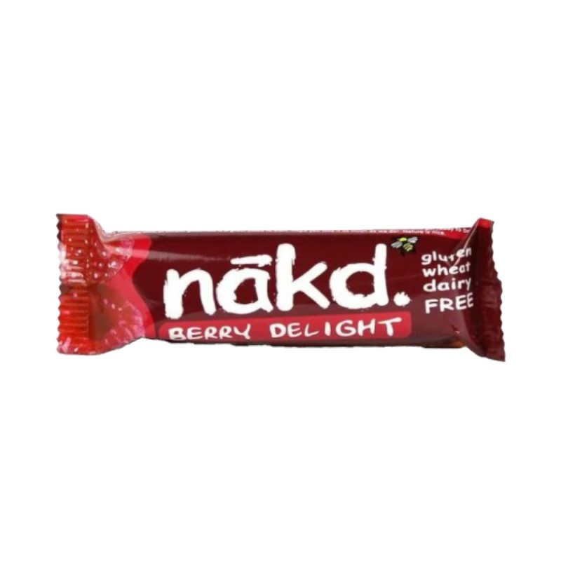 Baton Raw Vegan, Nakd, cu Zmeura, fara Gluten, 35 g