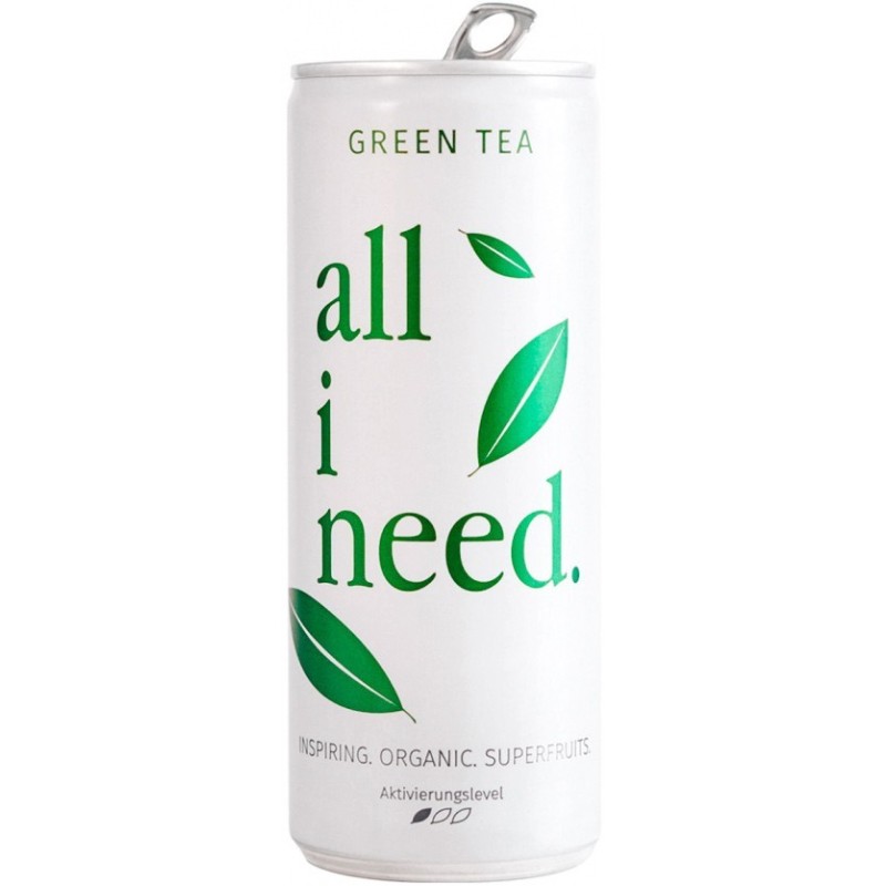 Bautura Bio cu Ceai Verde si Super Fructe, 250 ml All I Need