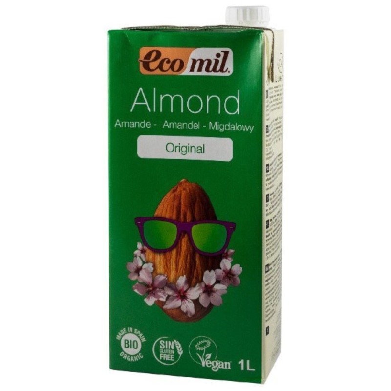Bautura BIO de Migdale si Sirop de Agave, fara Zahar, 1 l, Ecomil