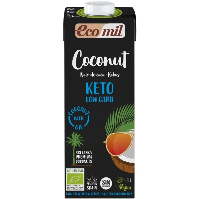 Bautura Bio Vegetala de Cocos Natur Keto, 1 l, Ecomil