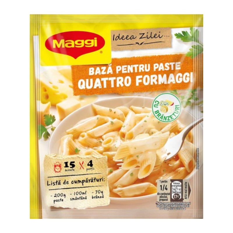 Baza pentru Paste Guatro Formaggi, Maggi Idea Zilei, 30 g