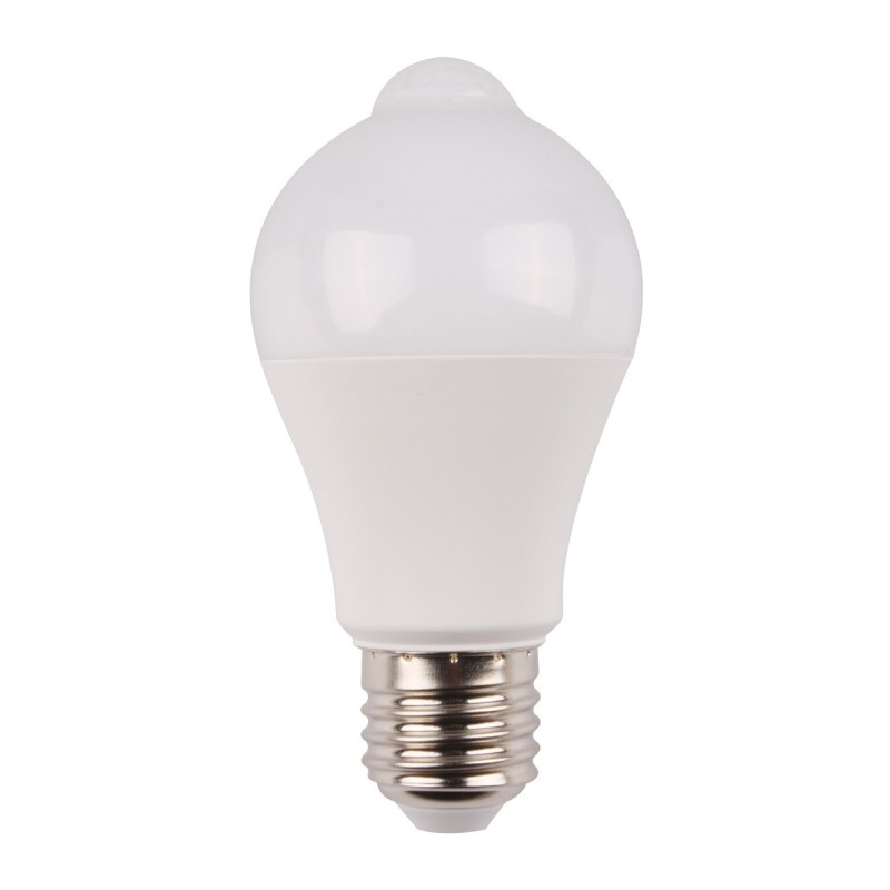 Bec cu Led cu Senzor Pir A60 Well, 10W / 60W, 810 lm, 25000 Ore, 4000K, Lumina Naturala