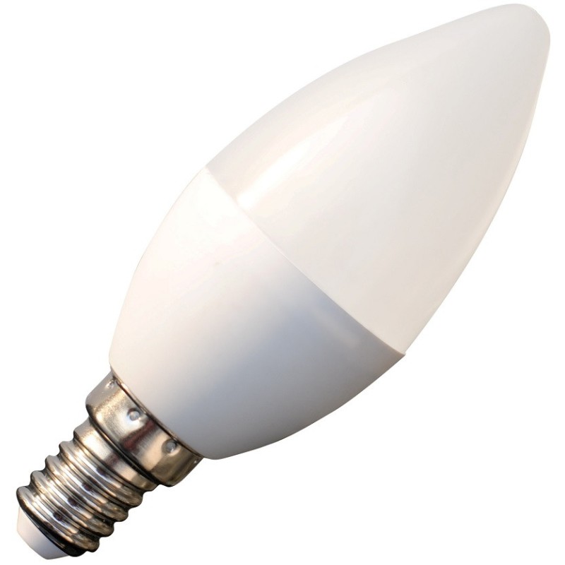 Bec cu Led Lumanare Well, E14, 6W / 38W, 450 lm, 25000 Ore, 3000K, Lumina Calda