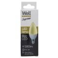 Bec cu Led Lumanare Well, E14, 7W / 45W, 580 lm, 25000 Ore, 3000K, Lumina Calda