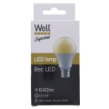 Bec cu Led Well, A60, E27, 8W / 50W, 640 lm, 25000 Ore, 3000K, Lumina Calda