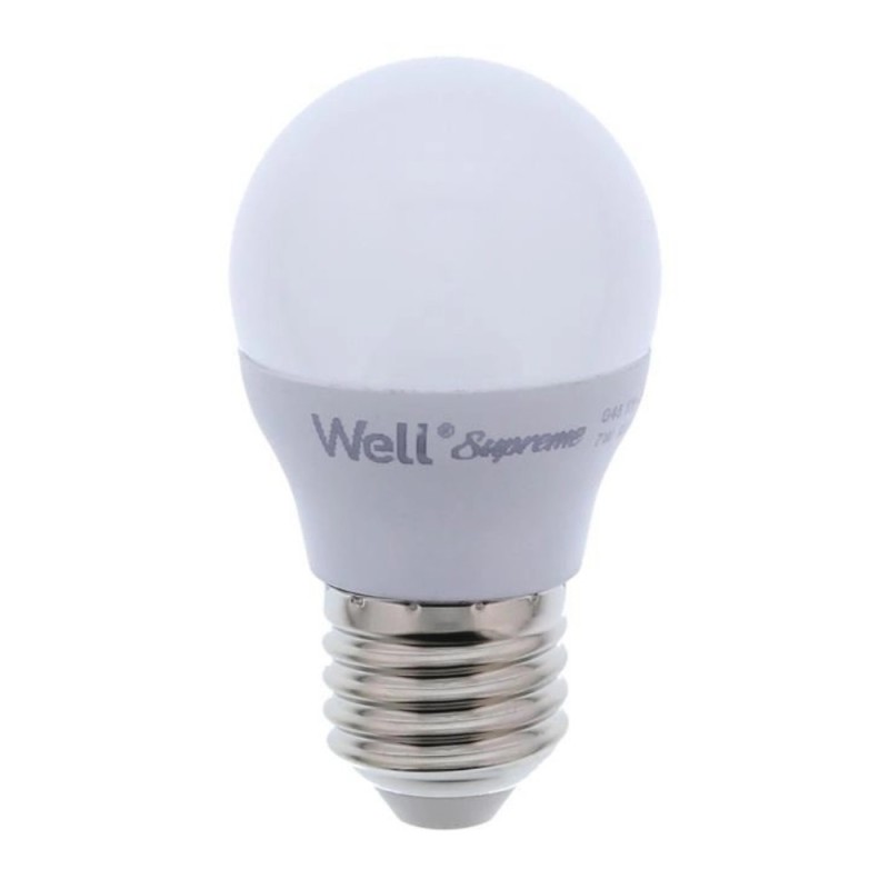 Bec LED G45 E27 7W 230V, Lumina Calda, Supreme Well