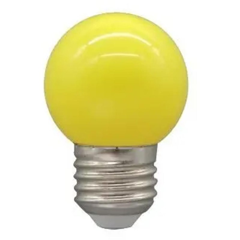 Becuri LED pentru Ghirlanda Luminoasa, G45, 3W, Galben, E27, Well, 10 Bucati