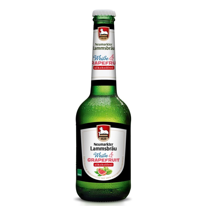 Bere Blonda Bio fara Alcool cu Grapefruit, 0,33l Neumarkter Lammsbrau