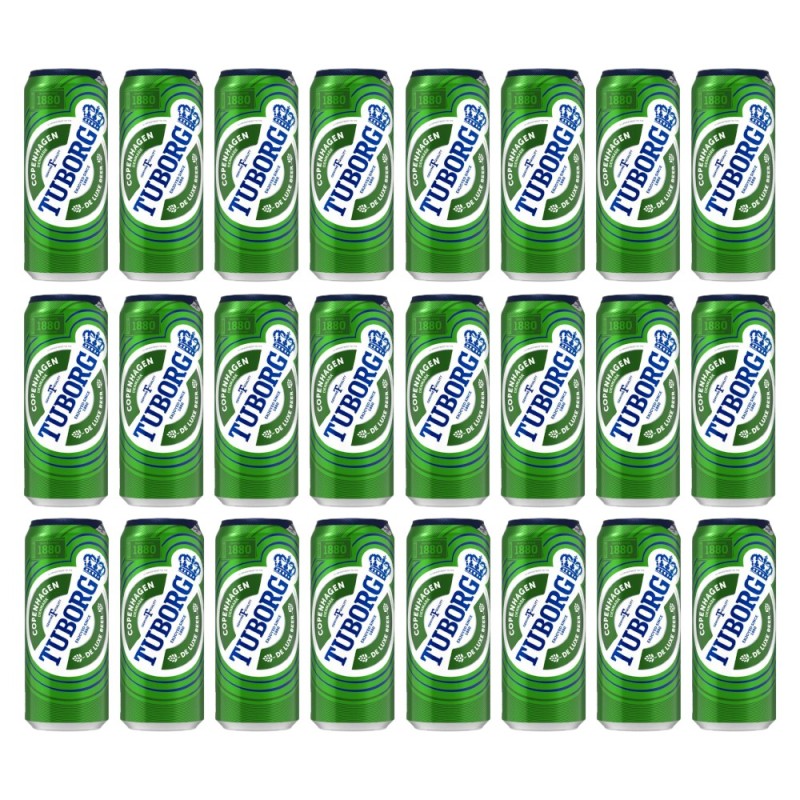 Bere Blonda Tuborg, Doza, 24 x 0.5 l