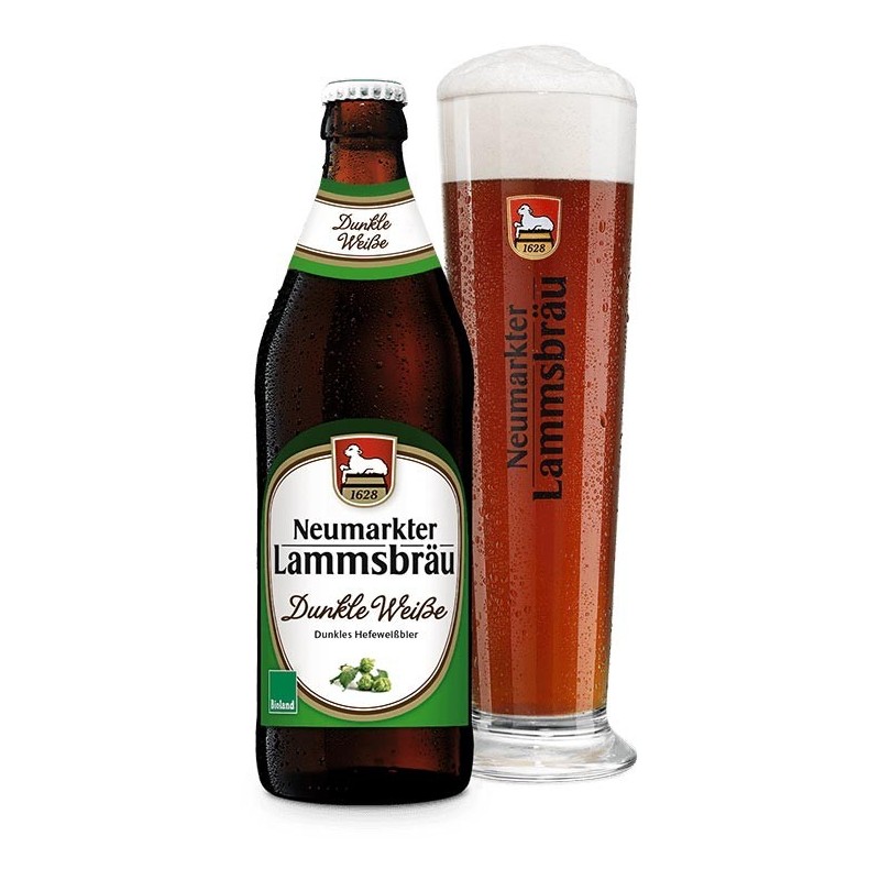 Bere Bruna Nefiltrata din Drojdie de Grau, 0,5 l Neumarkter Lammsbrau