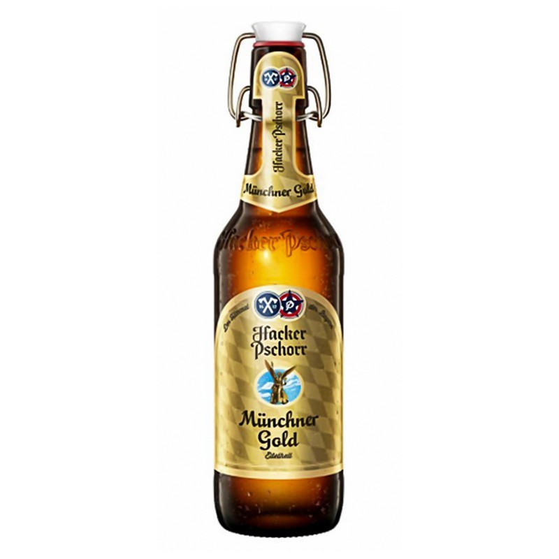 Bere Hacker Pschorr Munchner Gold, Alcool 5.5%, Sticla 0.5 l
