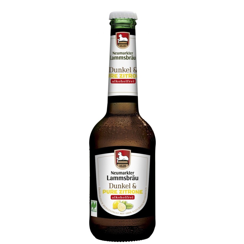 Bere Neagra Bio fara Alcool cu Lamaie, 0,33l Neumarkter Lammsbrau