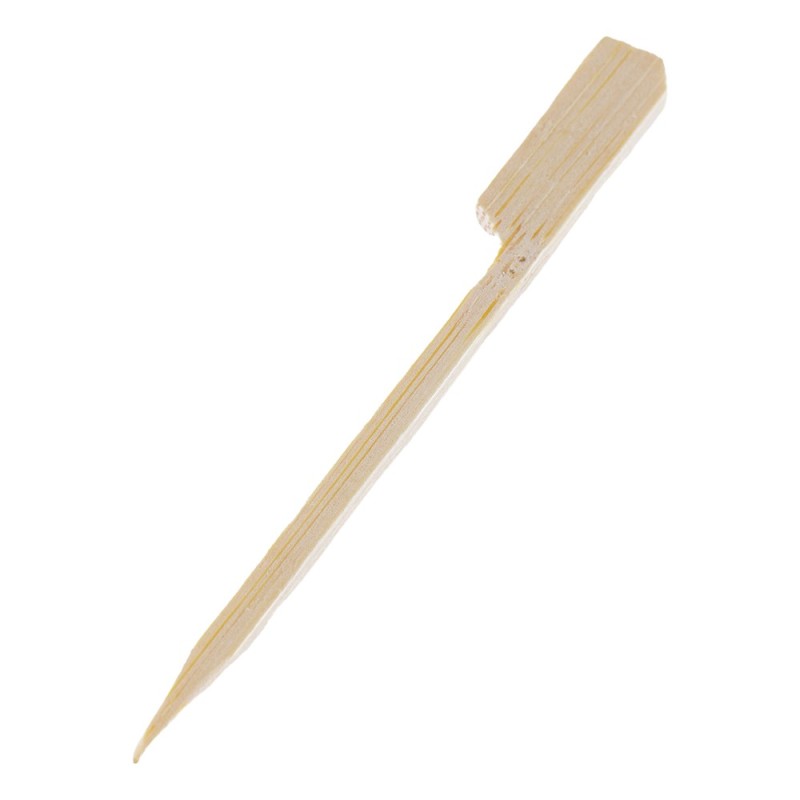 Bete de Unica Folosinta pentru Aperitiv, Bambus, Capat Plat, 90 mm, 100 Bucati