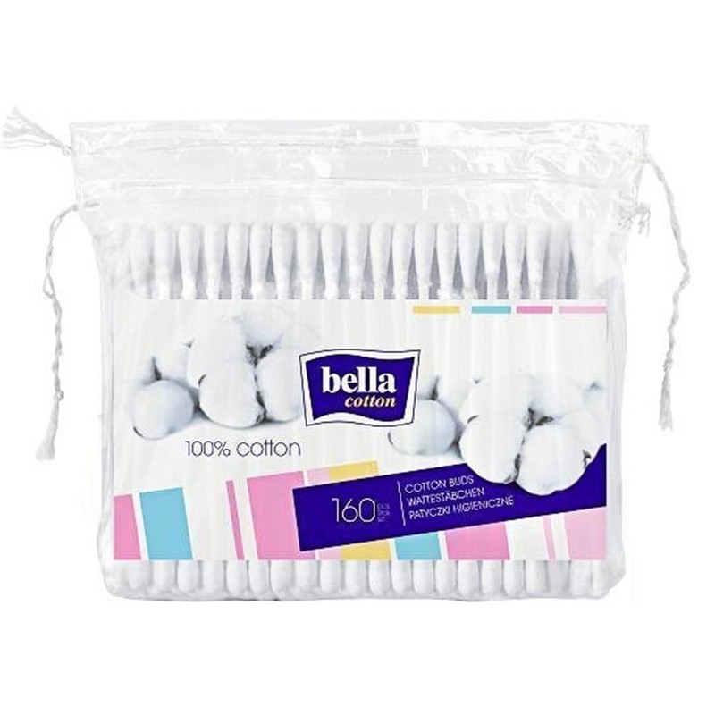 Betisoare Igienice din Bumbac Bella, Punga, 160 Bucati