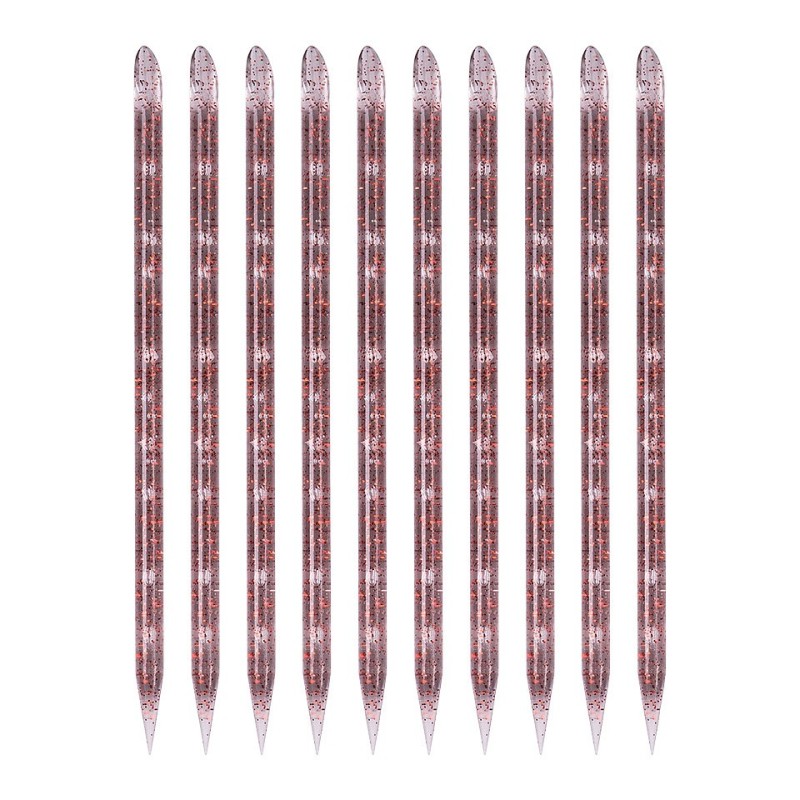 Betisoare Unghii pentru Cuticule SensoPRO Milano, Clear Red, Set 100 Bucati