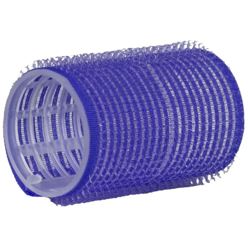 Bigudiuri Velcro din Plastic, 40 mm, Mov, pentru Bucle si Volum, 12 Bucati