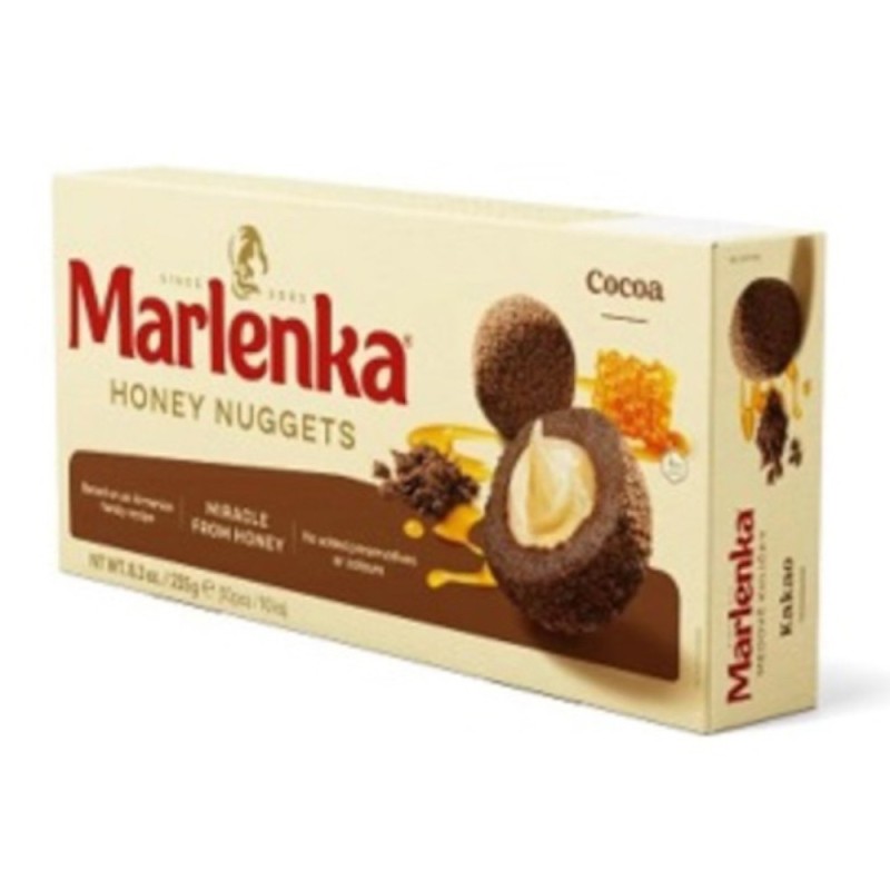 Bile cu Umplutura de Miere si Cacao, Marlenka, 235 g, 10 Bucati