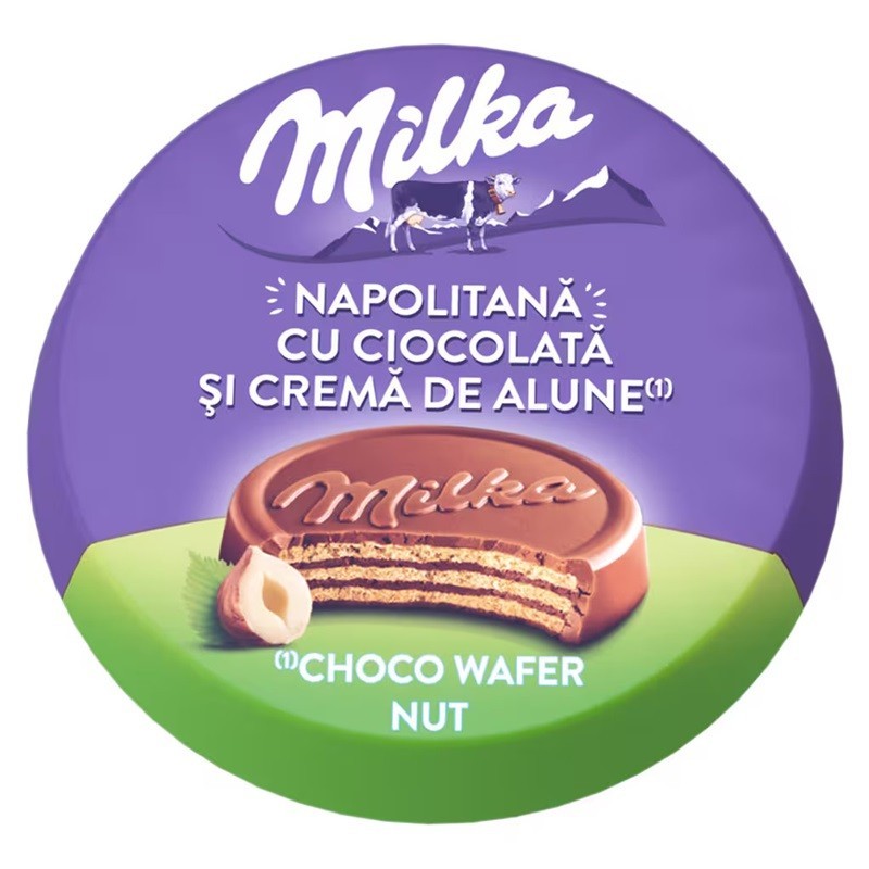 Biscuite cu Alune, Milka Choco Wafer, 30 g