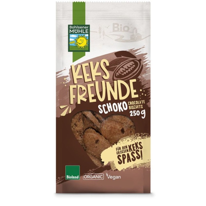 Biscuiti Bio cu Ciocolata, Freunde - 250g Bohlsener Muhle