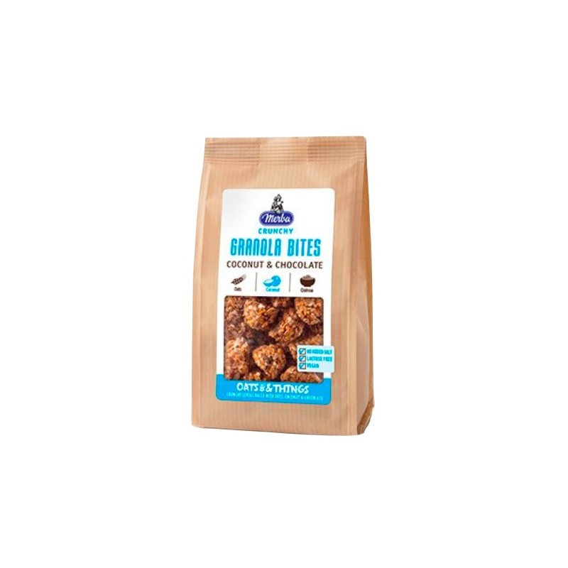 Biscuiti cu Cereale, Cocos si Ciocolata, Merba 125 g