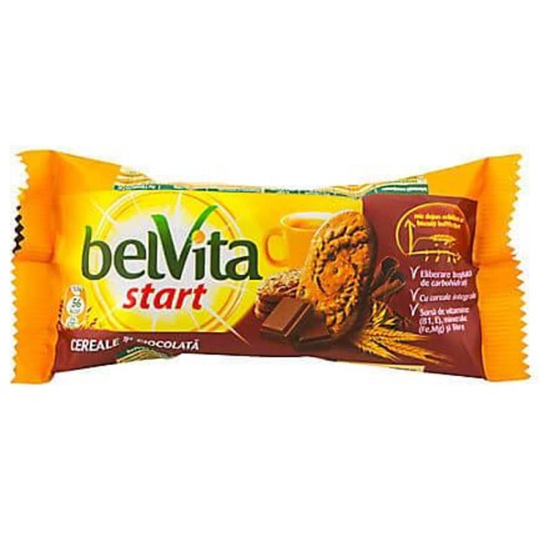 Biscuiti cu Cereale si Ciocolata Belvita, 50 g