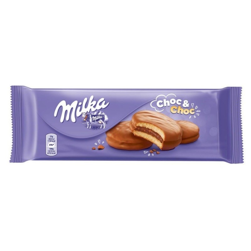 Biscuiti cu Ciocolata, Milka Choc & Choc, 150 g