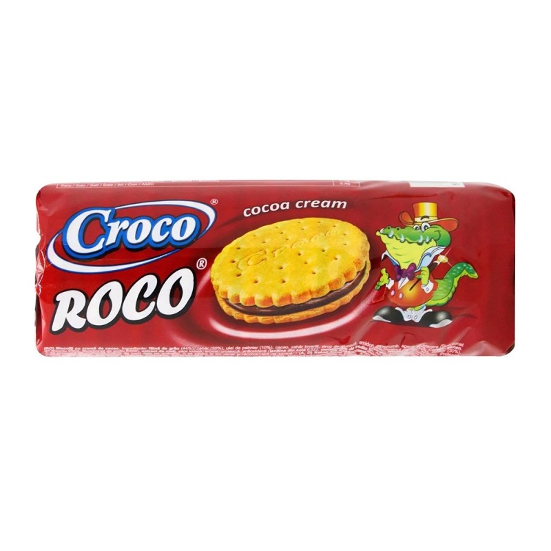 Biscuiti cu Crema de Cacao Croco, 150 g